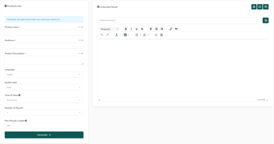 Write the Perfect Product Descriptions for Your Facebook Ads with Creaitxt